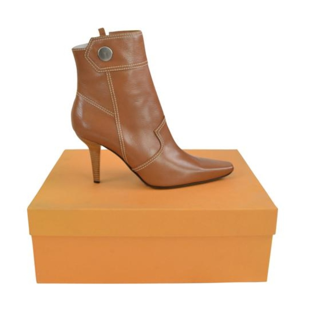 Tod's Walnut St. Valetto Zip High Boots/Booties - Picture 1 of 6